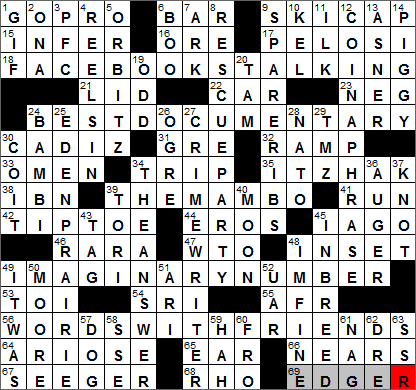 0625-13 New York Times Crossword Answers 25 Jun 13, Tuesday