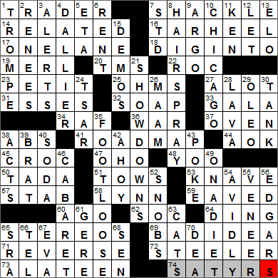 0701-13 New York Times Crossword Answers 1 Jul 13, Monday