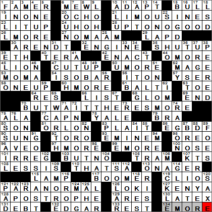 0707-13 New York Times Crossword Answers 7 Jul 13, Sunday