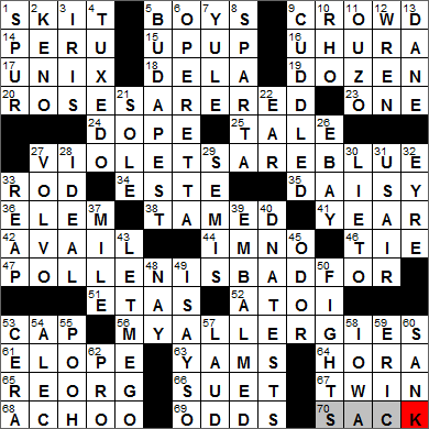 0717-13 New York Times Crossword Answers 17 Jul 13, Wednesday