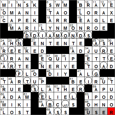 0718-13 New York Times Crossword Answers 18 Jul 13, Thursday