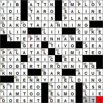 0724-13 New York Times Crossword Answers 24 Jul 13, Wednesday