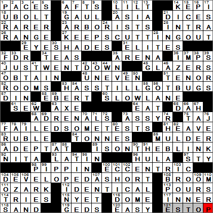 0804-13 New York Times Crossword Answers 4 Aug 13, Sunday