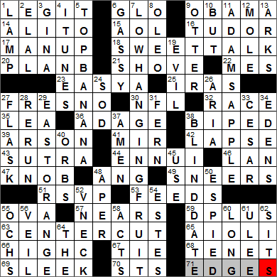 0826-13 New York Times Crossword Answers 26 Aug 13, Monday
