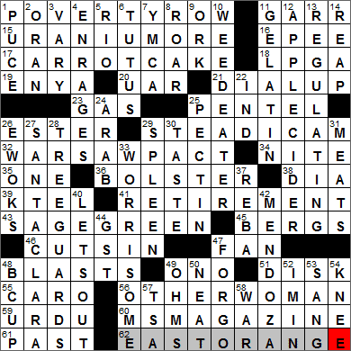 0906-13 New York Times Crossword Answers 6 Sep 13, Friday