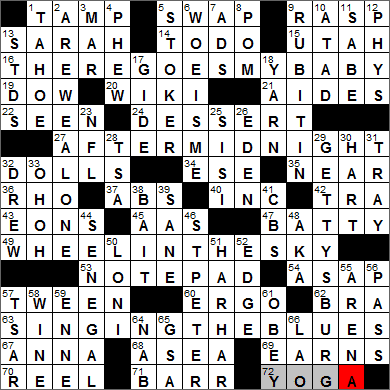 1007-13 New York Times Crossword Answers 7 Oct 13, Monday