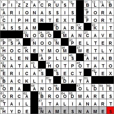 1026-13 New York Times Crossword Answers 26 Oct 13, Saturday