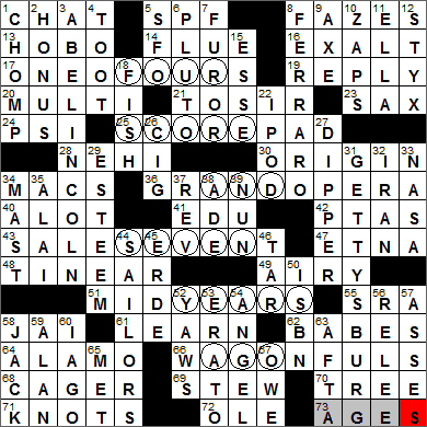 1119-13 New York Times Crossword Answers 19 Nov 13, Tuesday