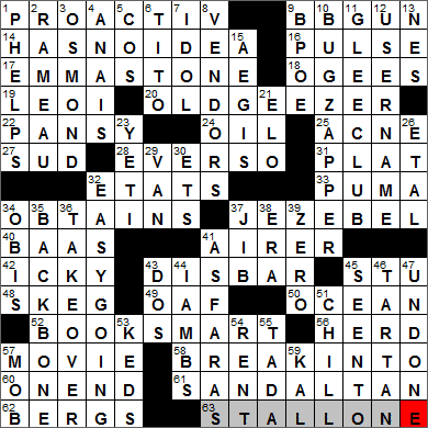 1207-13 New York Times Crossword Answers 7 Dec 13, Saturday