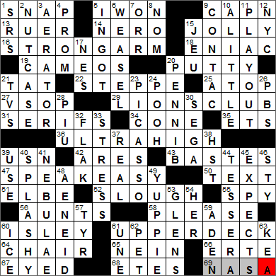 1209-13 New York Times Crossword Answers 9 Dec 13, Monday