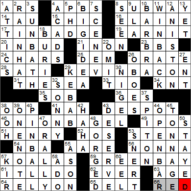 1217-13 New York Times Crossword Answers 17 Dec 13, Tuesday