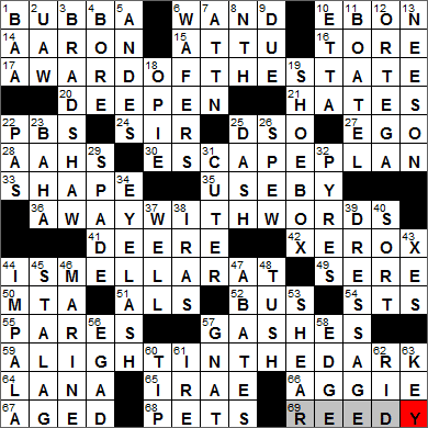 1218-13 New York Times Crossword Answers 18 Dec 13, Wednesday