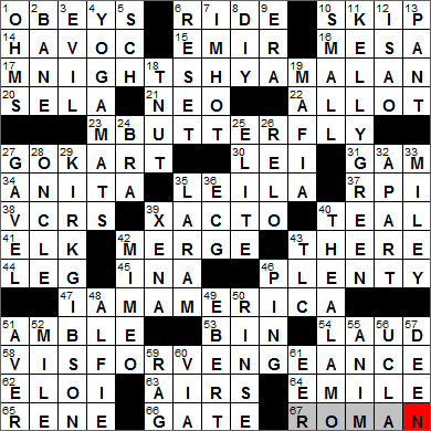 0106-14 New York Times Crossword Answers 6 Jan 14, Monday
