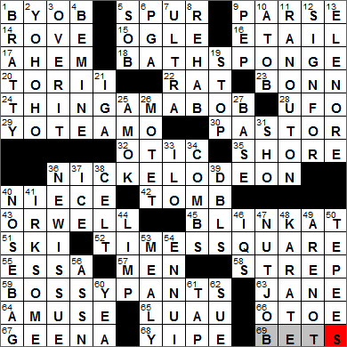 0108-14 New York Times Crossword Answers 8 Jan 14, Wednesday