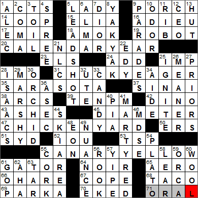 0203-14 New York Times Crossword Answers 3 Feb 14, Monday