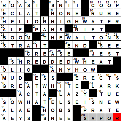 0205-14 New York Times Crossword Answers 5 Feb 14, Wednesday