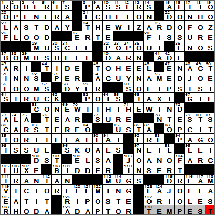 0223-14 New York Times Crossword Answers 23 Feb 14, Sunday