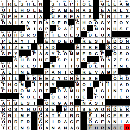 0309-14 New York Times Crossword Answers 9 Mar 14, Sunday