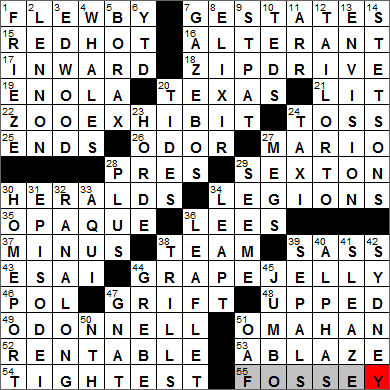 0322-14 New York Times Crossword Answers 22 Mar 14, Saturday