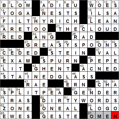 0324-14 New York Times Crossword Answers 24 Mar 14, Monday