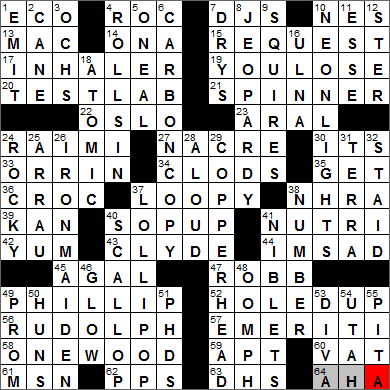 0326-14 New York Times Crossword Answers 26 Mar 14, Wednesday