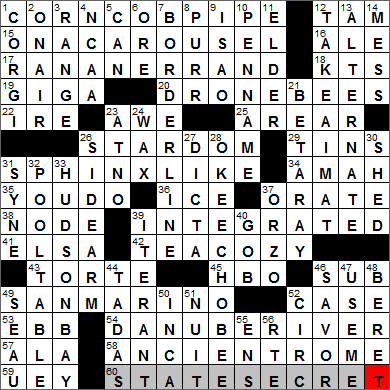 0329-14 New York Times Crossword Answers 29 Mar 14, Saturday
