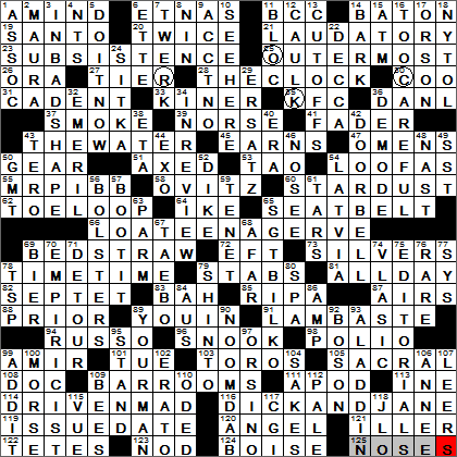 0330-14 New York Times Crossword Answers 30 Mar 14, Sunday