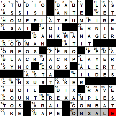 0421-14 New York Times Crossword Answers 21 Apr 14, Monday