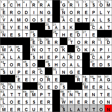 0423-14 New York Times Crossword Answers 23 Apr 14, Wednesday
