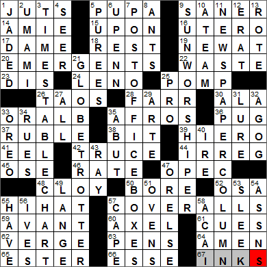 0429-14 New York Times Crossword Answers 29 Apr 14, Tuesday