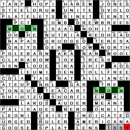 0511-14 New York Times Crossword Answers 11 May 14, Sunday