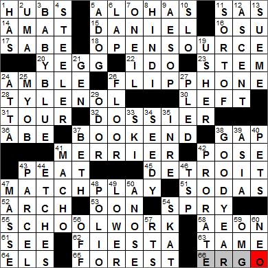 0527-14 New York Times Crossword Answers 27 May 14, Tuesday