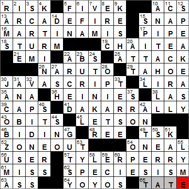 0606-14 New York Times Crossword Answers 6 Jun 14, Friday