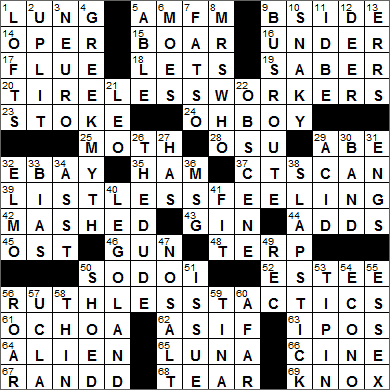 0625-14 New York Times Crossword Answers 25 Jun 14, Wednesday