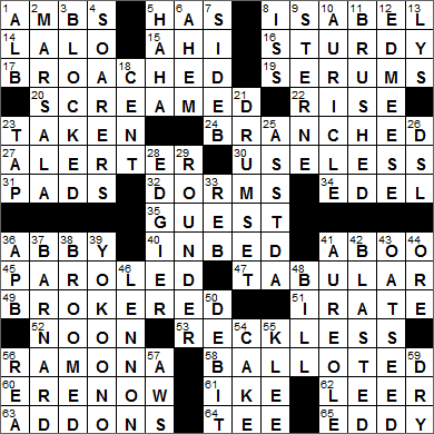 0626-14 New York Times Crossword Answers 26 Jun 14, Thursday