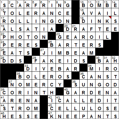 0705-14 New York Times Crossword Answers 5 Jul 14, Saturday