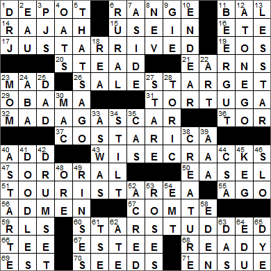 0709-14 New York Times Crossword Answers 9 Jul 14, Wednesday