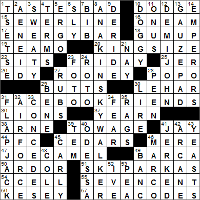 0711-14 New York Times Crossword Answers 11 Jul 14, Friday