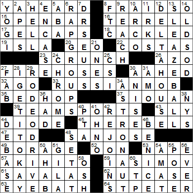 0718-14 New York Times Crossword Answers 18 Jul 14, Friday