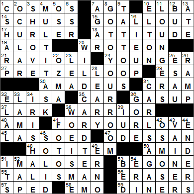 0719-14 New York Times Crossword Answers 19 Jul 14, Saturday