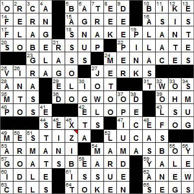 0729-14 New York Times Crossword Answers 29 Jul 14, Tuesday