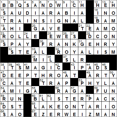 0822-14 New York Times Crossword Answers 22 Aug 14, Friday