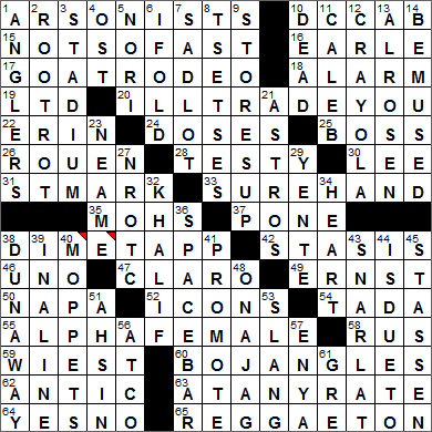 1003-14 New York Times Crossword Answers 3 Oct 14, Friday