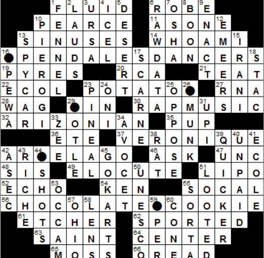 1030-14 New York Times Crossword Answers 30 Oct 14, Thursday