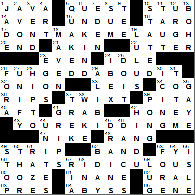 1110-14 New York Times Crossword Answers 10 Nov 14, Monday
