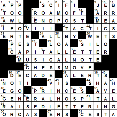 1114-14 New York Times Crossword Answers 14 Nov 14, Friday