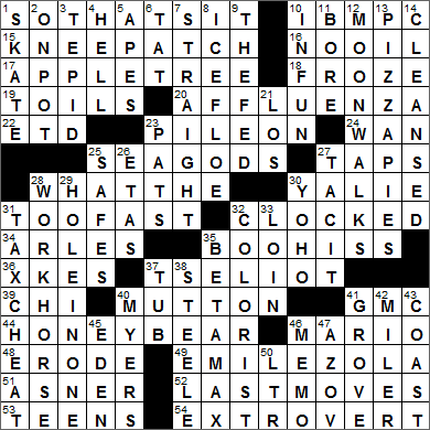 1115-14 New York Times Crossword Answers 15 Nov 14, Saturday
