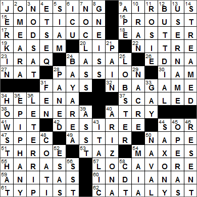 1121-14 New York Times Crossword Answers 21 Nov 14, Friday