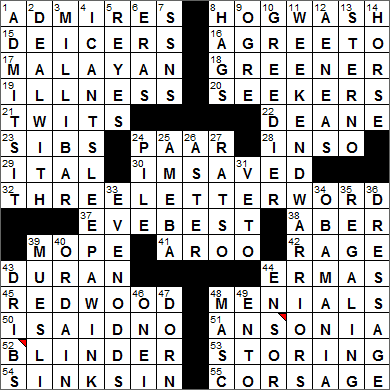 1129-14 New York Times Crossword Answers 29 Nov 14, Saturday