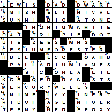 1210-14 New York Times Crossword Answers 10 Dec 14, Wednesday